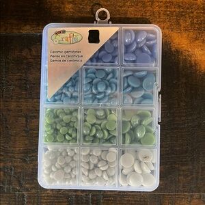 New! Crafts Ceramic Gemstones Set